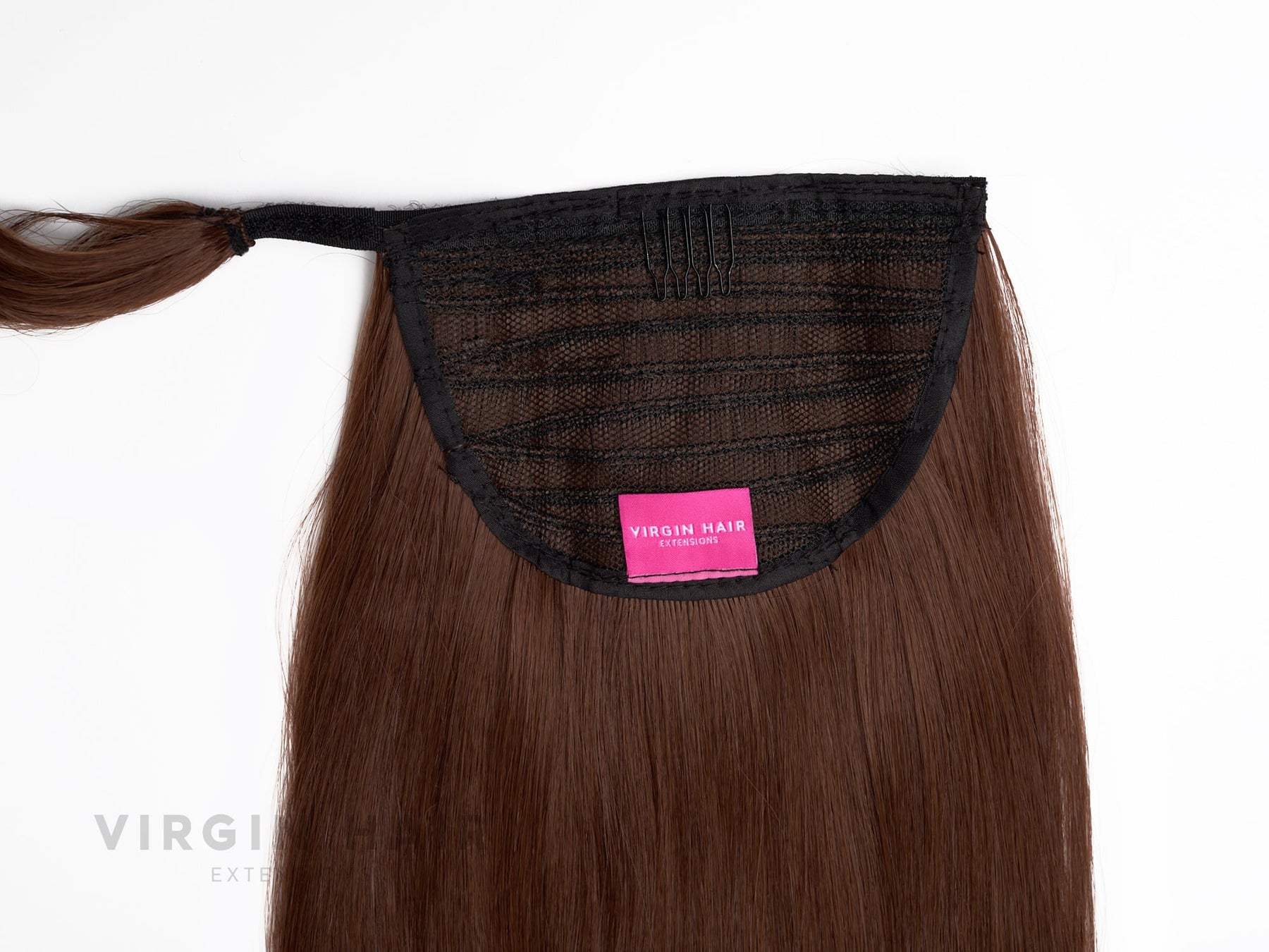 CHOCOLATE BROWN wave ponytail