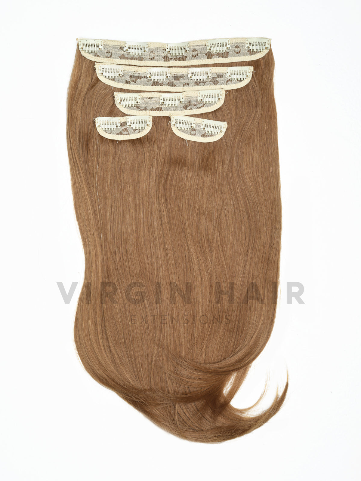 LIGHT BROWN straight synthetic hair