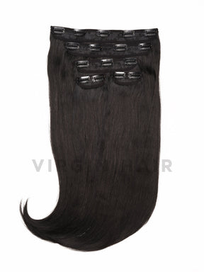 BLACK straight synthetic hair