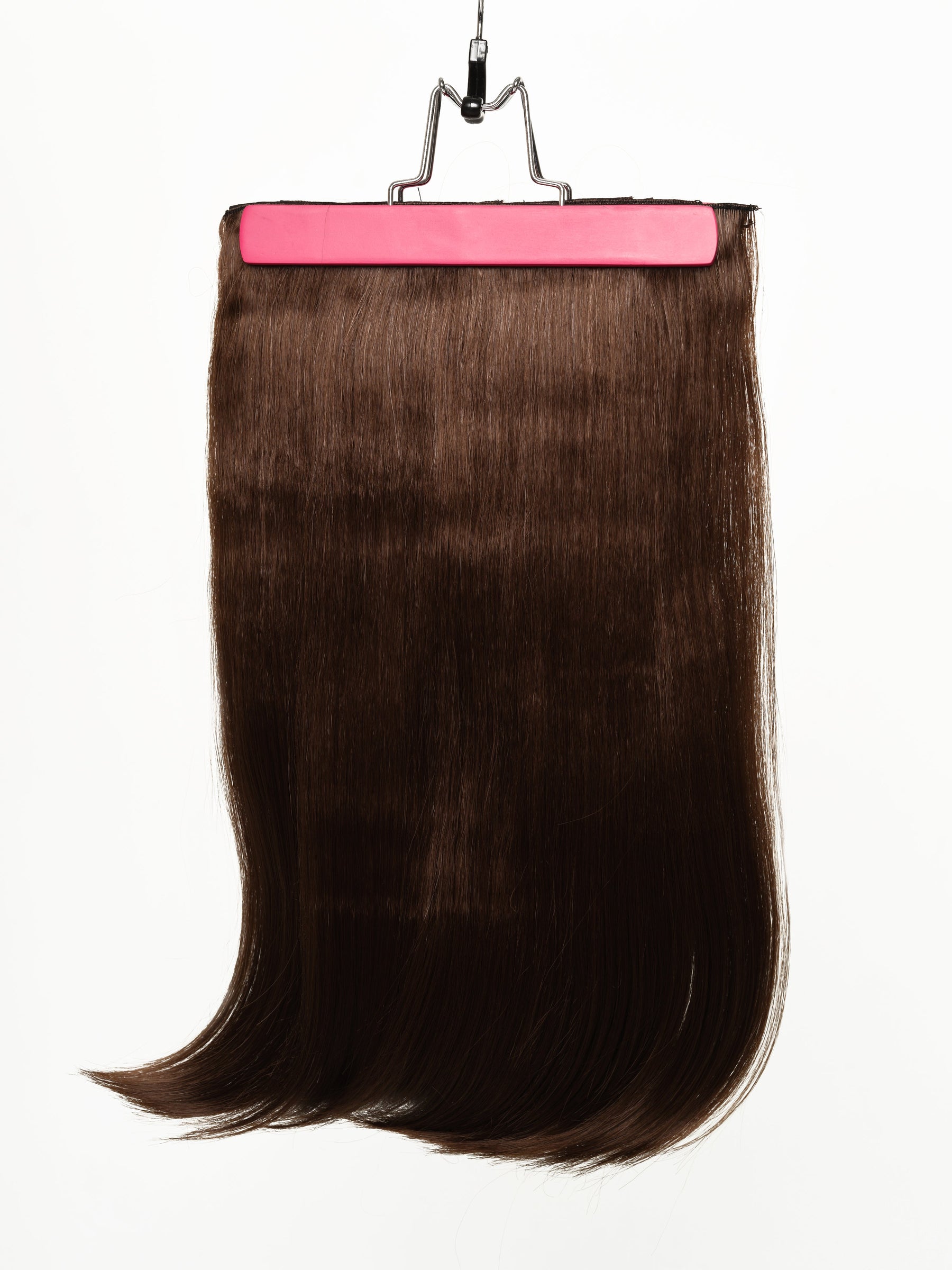 CHOCOLATE BROWN straight synthetic hair