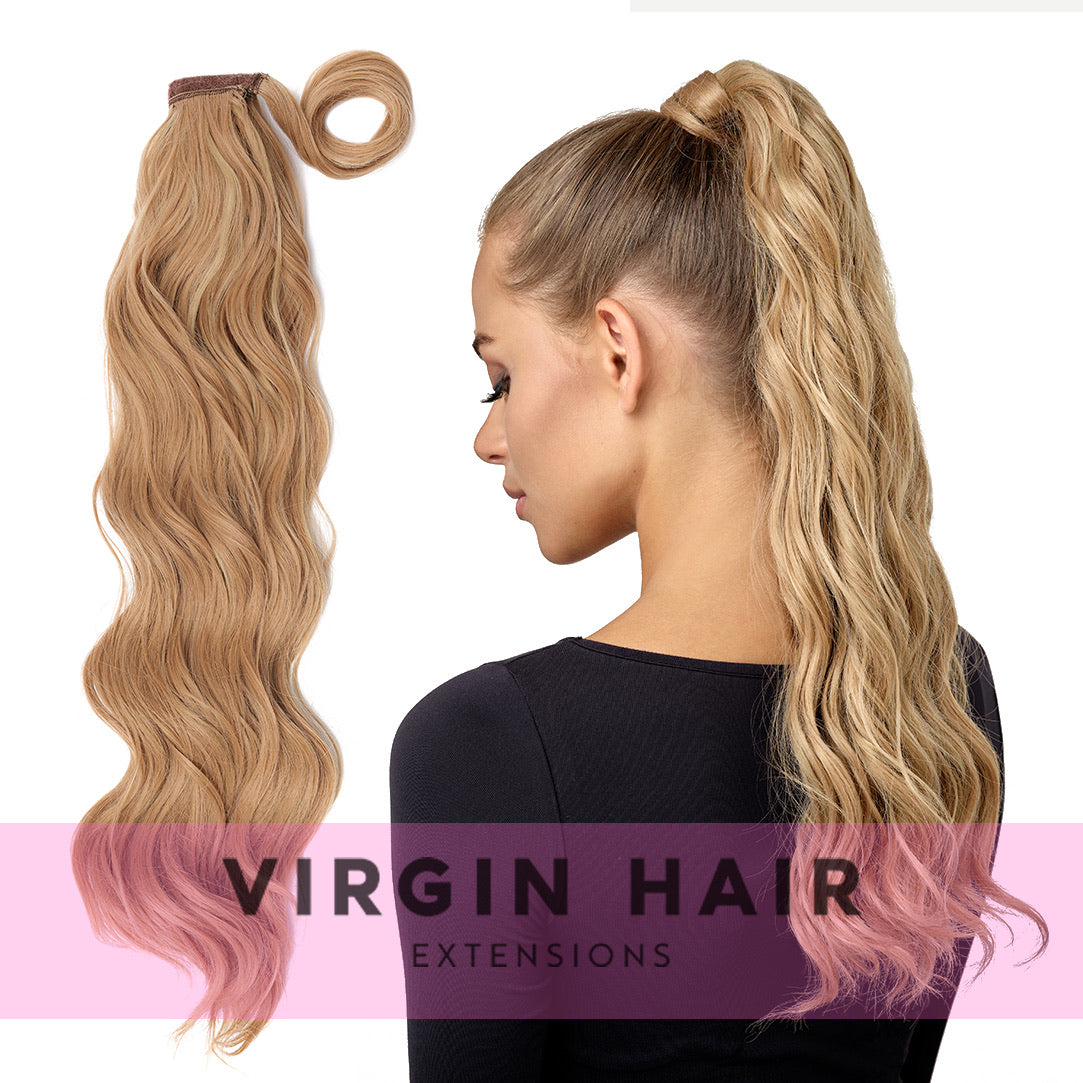 LIGHT BROWN wave ponytail