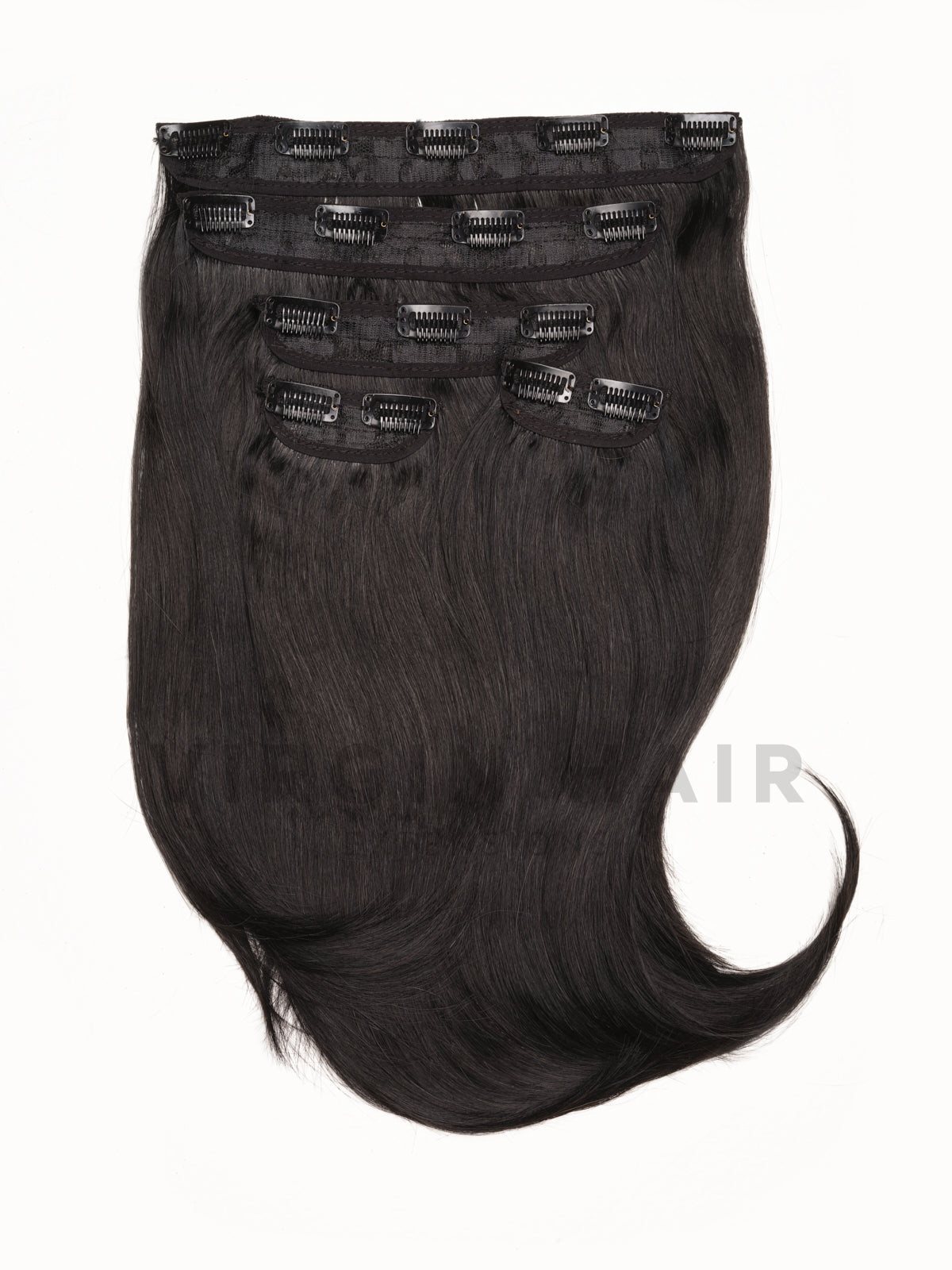 BLACK straight synthetic hair