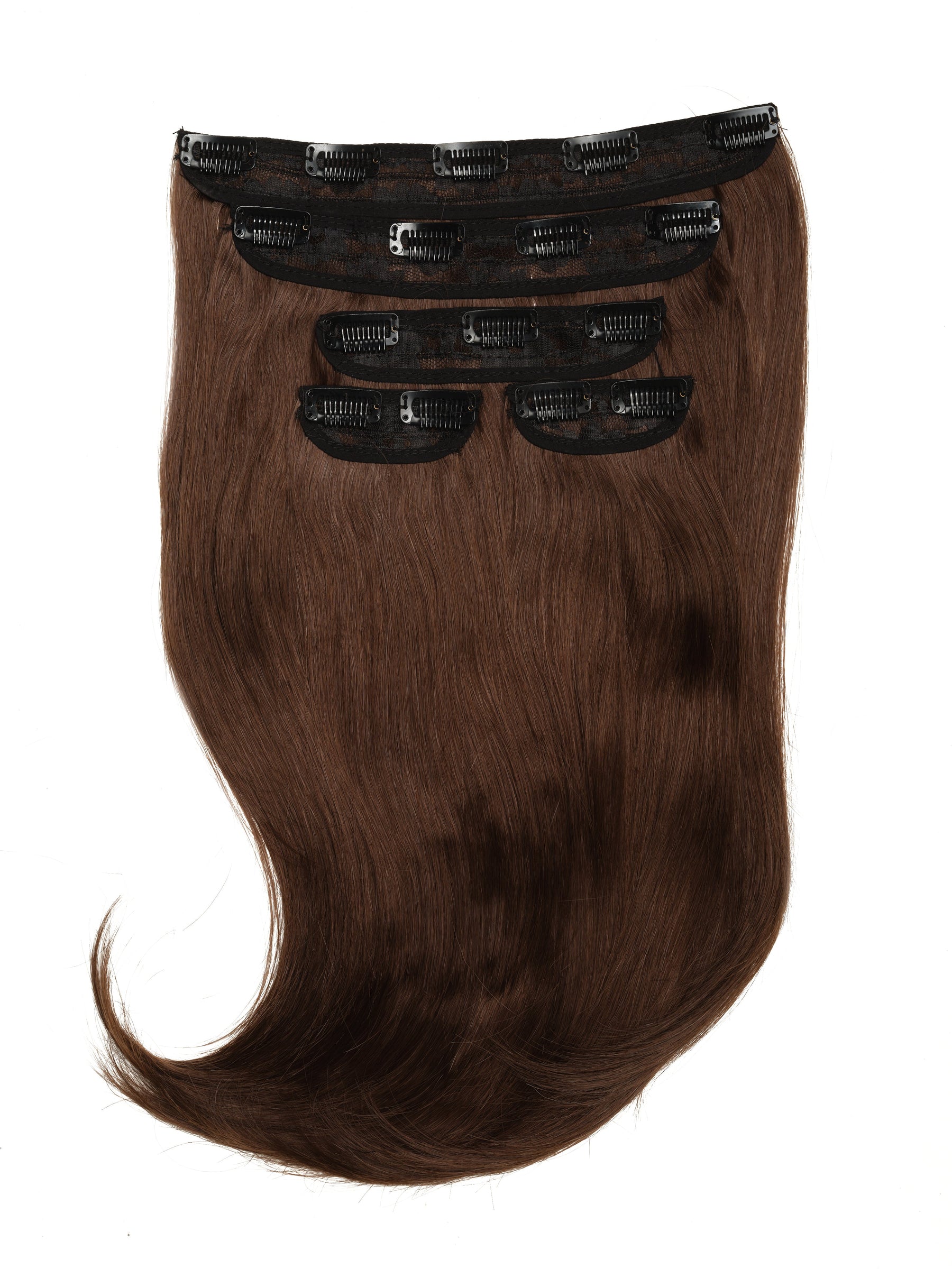 CHOCOLATE BROWN straight synthetic hair