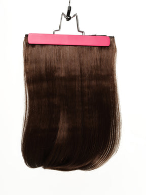 CHOCOLATE BROWN straight synthetic hair