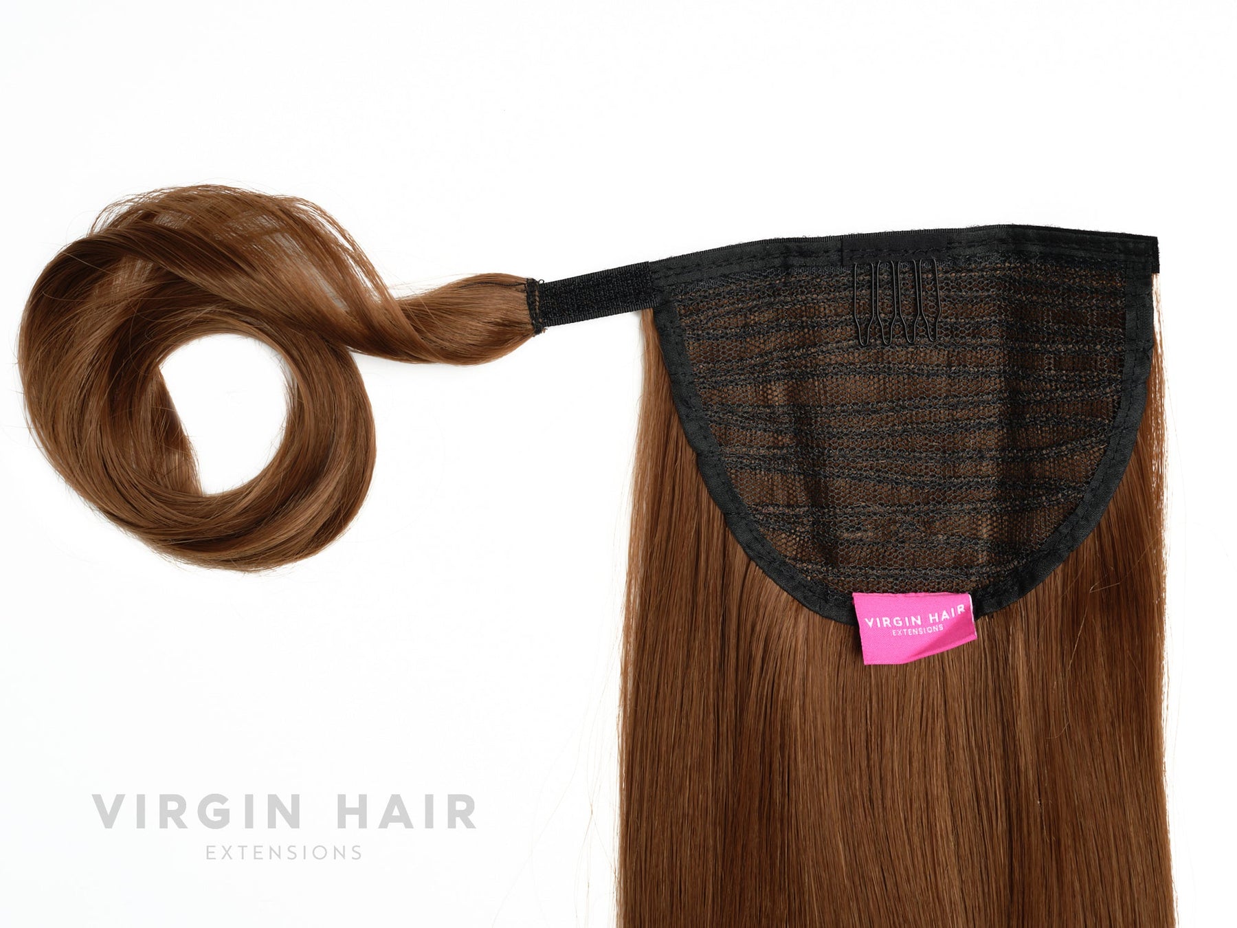 CHESTNUT straight ponytail