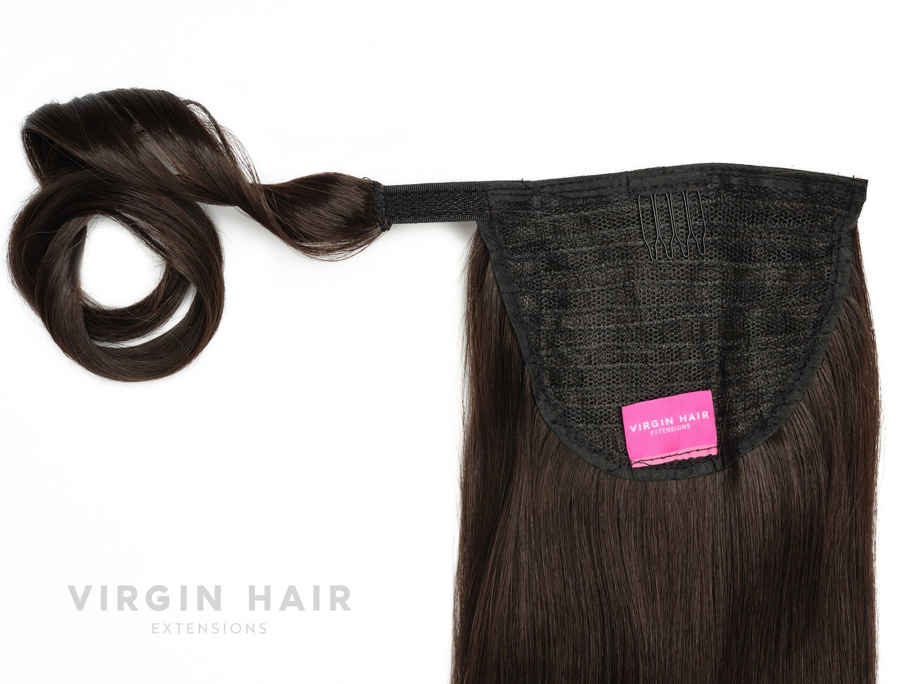 NATURAL BLACK straight ponytail