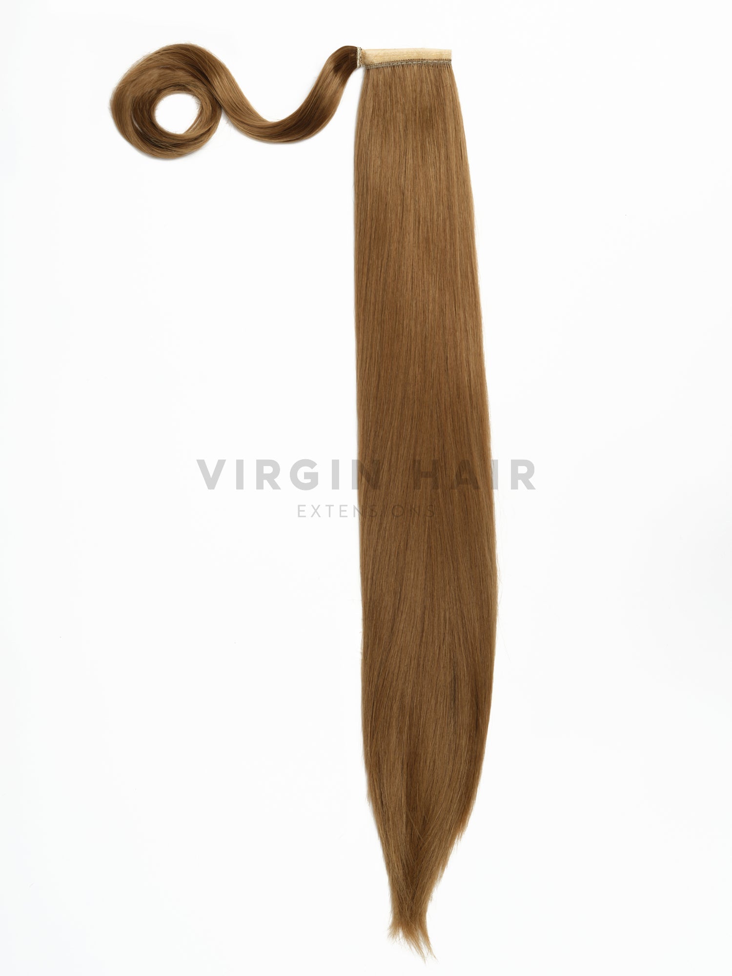 LIGHT BROWN straight ponytail