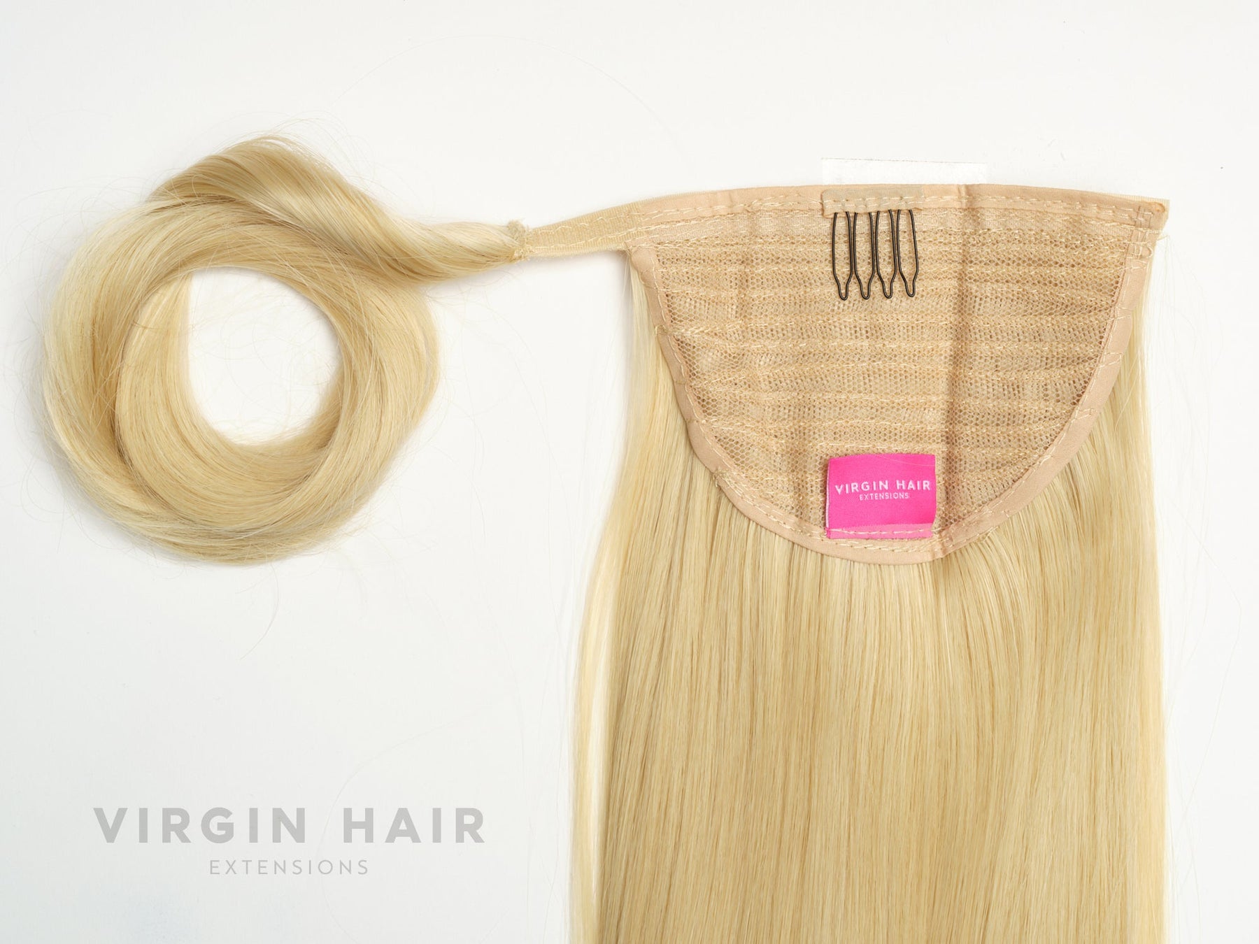 LIGHT BLONDE straight ponytail